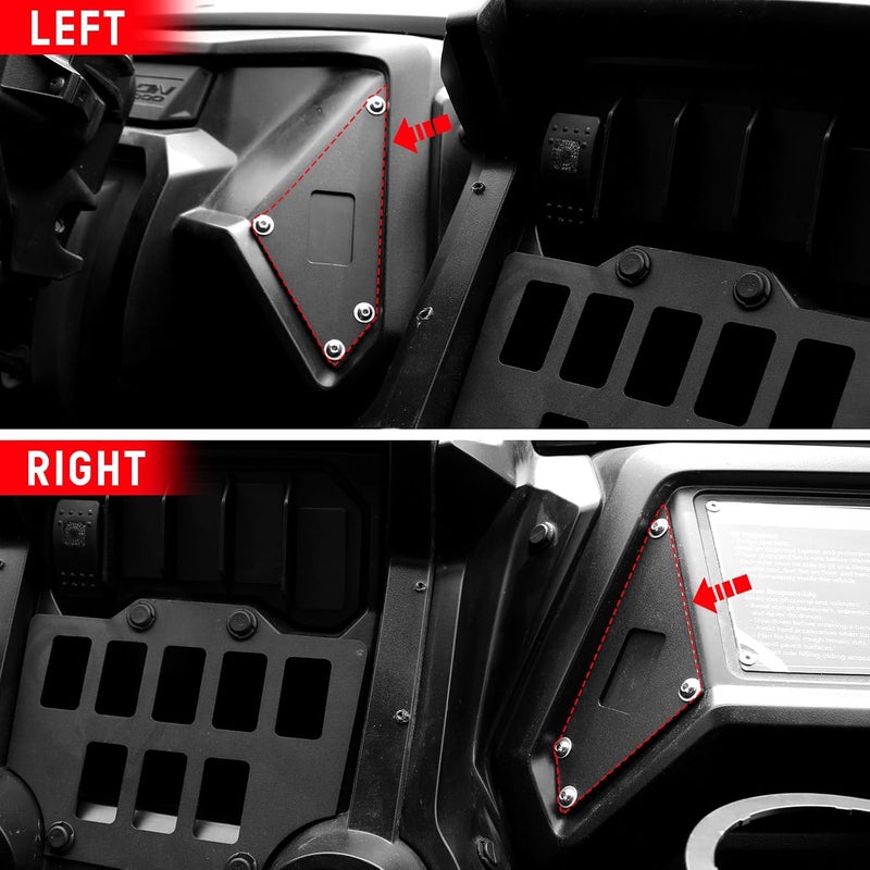 XATVXUTV Switch Plate Panel for Honda Talon 1000, Left & Right Dash Console Switch Plate Panels for Honda Talon 1000R / 1000X / 1000X-4 2019-2024 Accessories, Direct OEM Replacement - Image 2